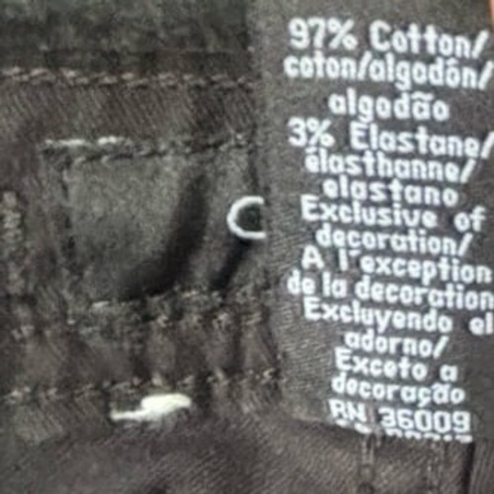 Calvin Klein Sz 6 black jeans‎ skinny crop - Picture 9 of 9
